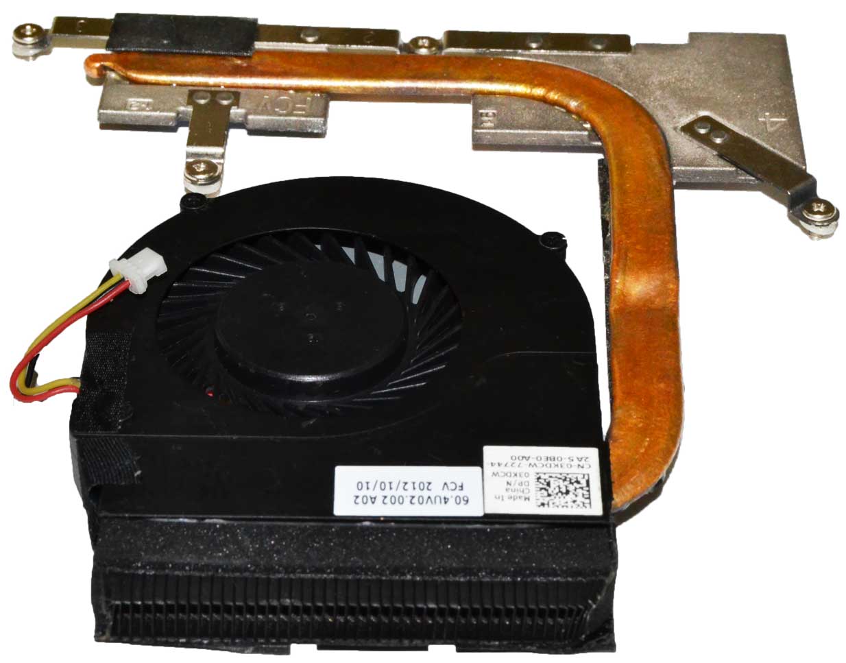 3KDCW - CPU Fan and Heatsink Assembly for Inspiron 14z 5423 Discrete Graphics 3KDCW - CPU Fan and Heatsink Assembly for Inspiron 14z 5423 Discrete Graphics