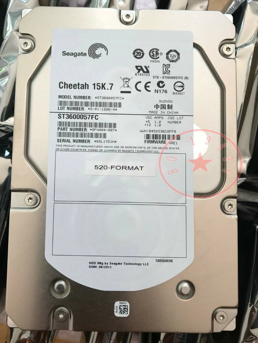 Seagate ST3600057FC - 600GB 15K RPM 16MB Cache Fibre Channel Cheetah 15K.7 3.5" Hard Disk Drive (HDD)