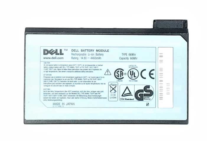 2H660 - 66Whr Battery for Inspiron 8200 8100 800 Latitude C810 C800 C640 Precision M60 M50 M40
