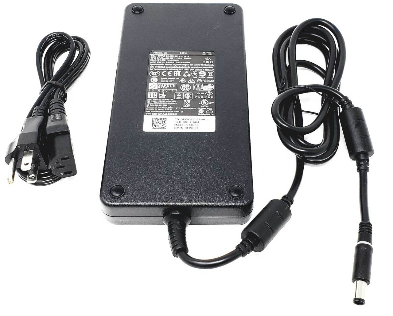 ADP-240AB - 240W 19.5V 12.3A 5.0mm Smart Tip AC Adapter Charger for Alienware x15 R1 M15 M17x M18x Precision M6600 M6700 M6800 ADP-240AB - 240W 19.5V 12.3A 5.0mm Smart Tip AC Adapter Charger for Alienware x15 R1 M15 M17x M18x Precision M6600 M6700 M6800