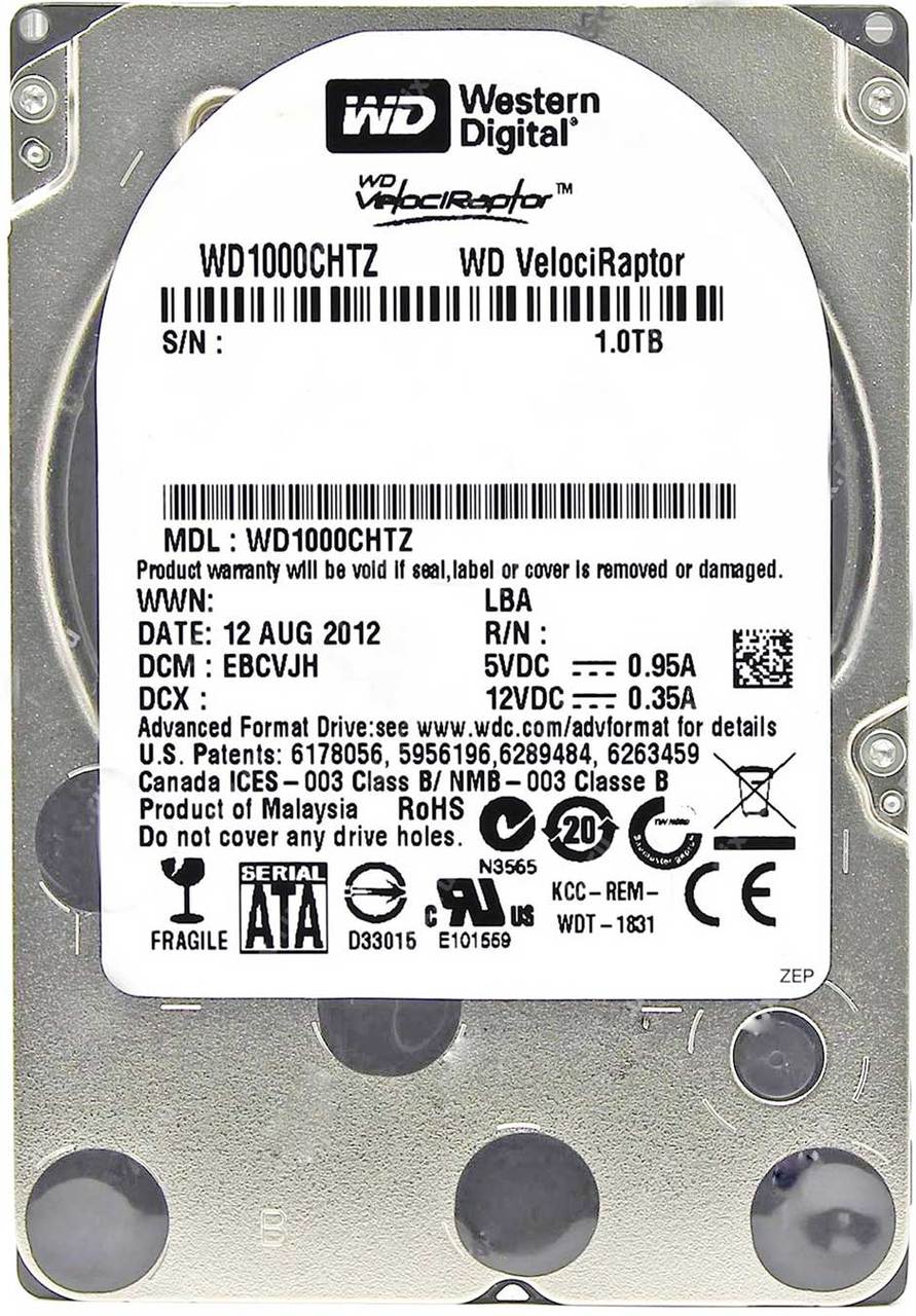 Western Digital WD1000CHTZ-04JCPV1 - 1TB 10K RPM SATA 15mm 2.5