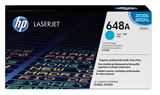 HP CE261A - Cyan 11000 Yield # 648A Toner Cartridge