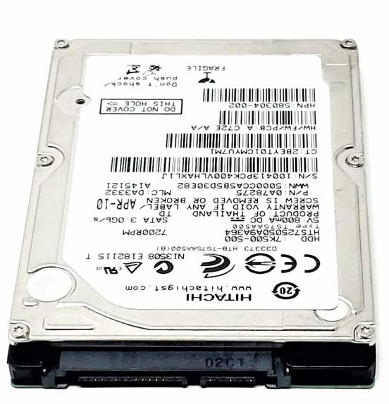 Hitachi 0A78275 - 500GB 7.2K RPM SATA 9.5mm 2.5" Hard Drive