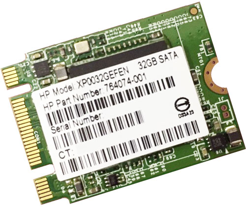 HP 764074-001 - 32GB SATA NGFF M.2 2230 Half Height Solid State SSD Drive
