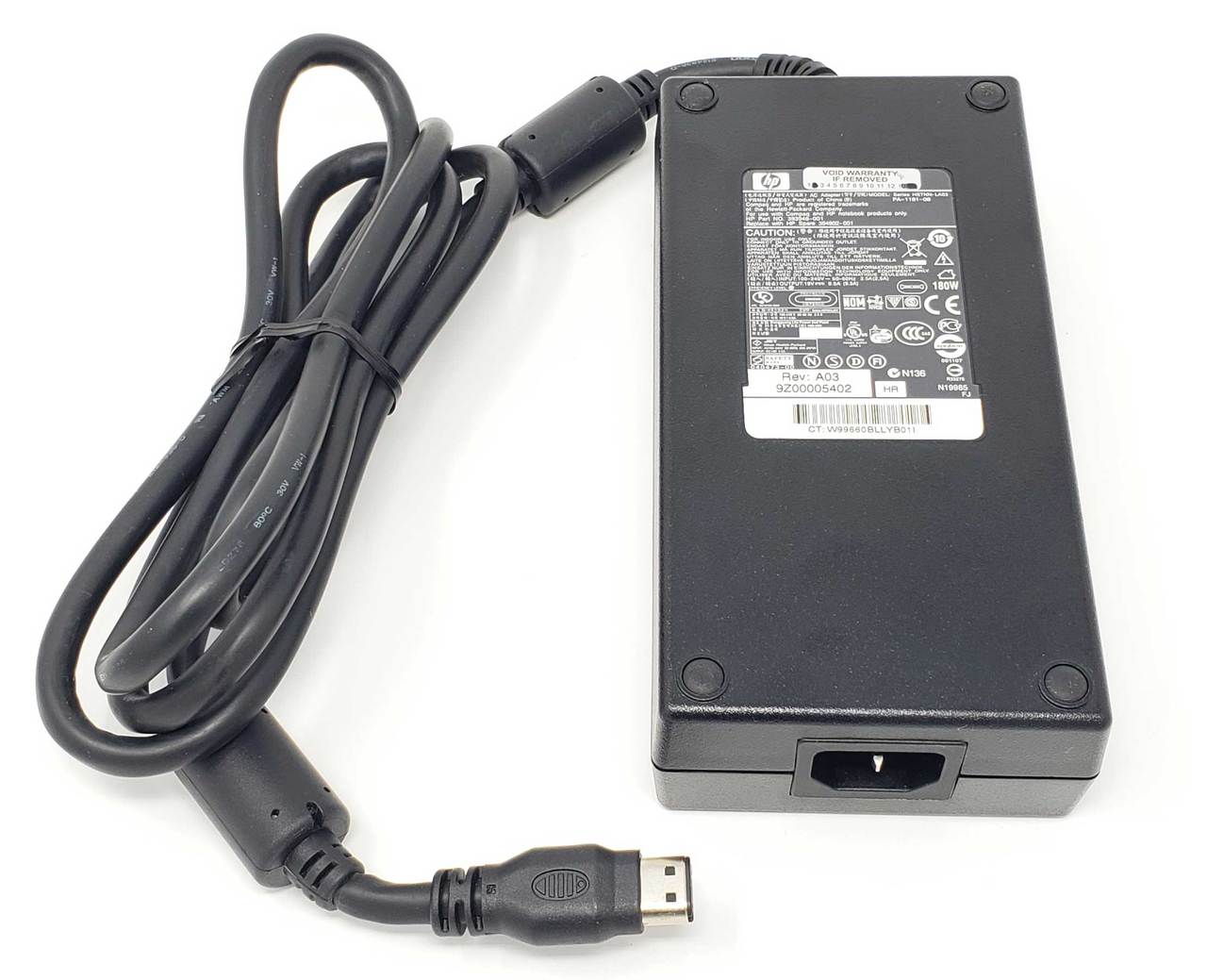 HP DR911A - 180W 19V 9.5A Oval Tip AC Adapter for ZD8000 X6000 NX9600 HP DR911A - 180W 19V 9.5A Oval Tip AC Adapter for ZD8000 X6000 NX9600