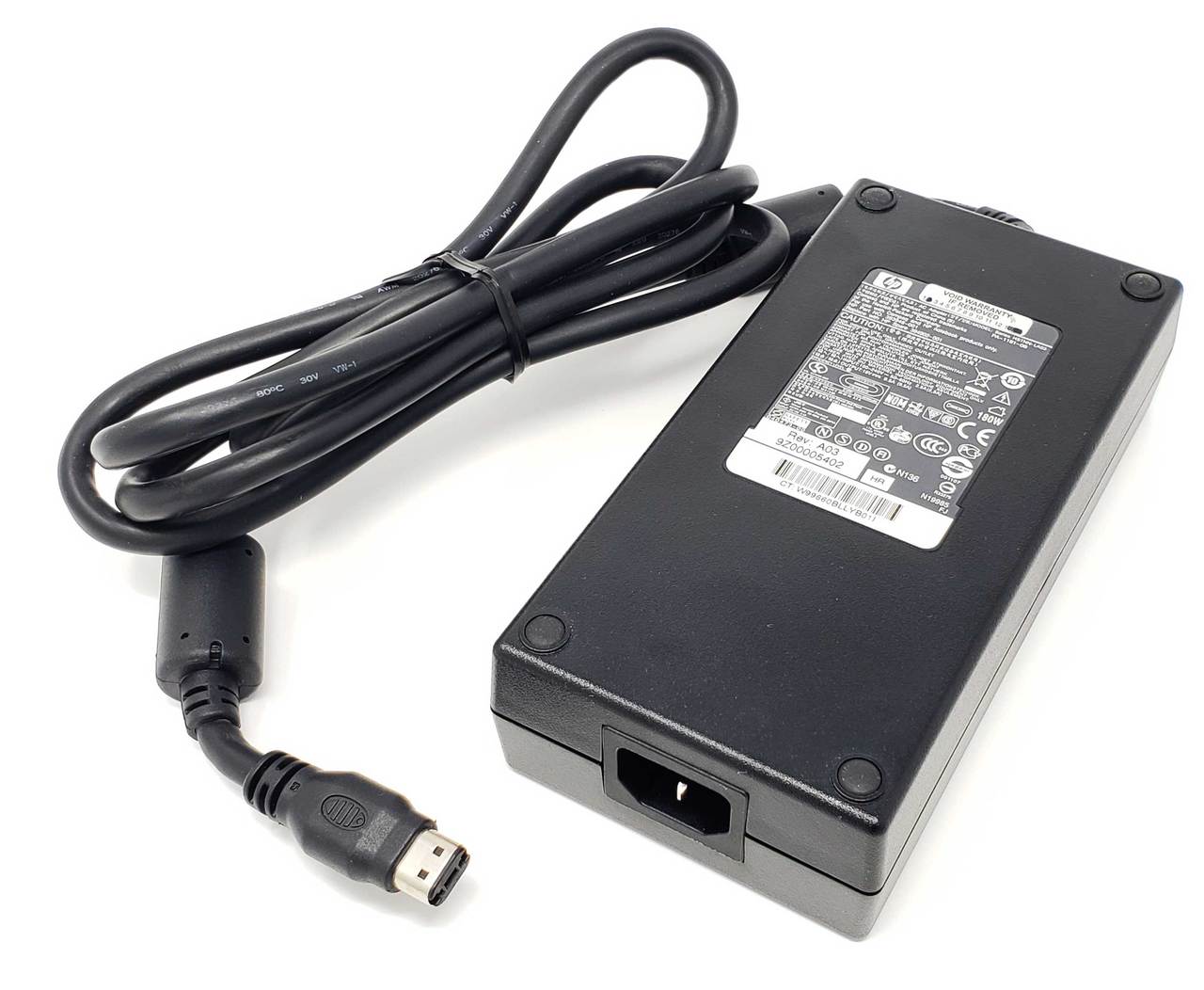 HP DC688A - 180W 19V 9.5A Oval Tip AC Adapter for ZD8000 X6000 NX9600 HP DC688A - 180W 19V 9.5A Oval Tip AC Adapter for ZD8000 X6000 NX9600