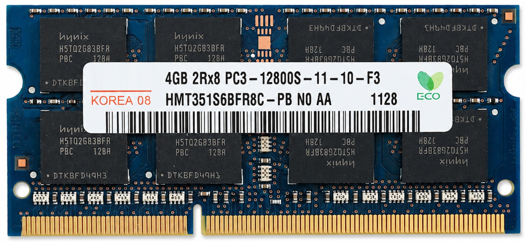 536727-H41 - 4GB (1x4GB) 1600Mhz PC3-12800S DDR3-1600 204-Pin SODIMM Laptop Memory Ram
