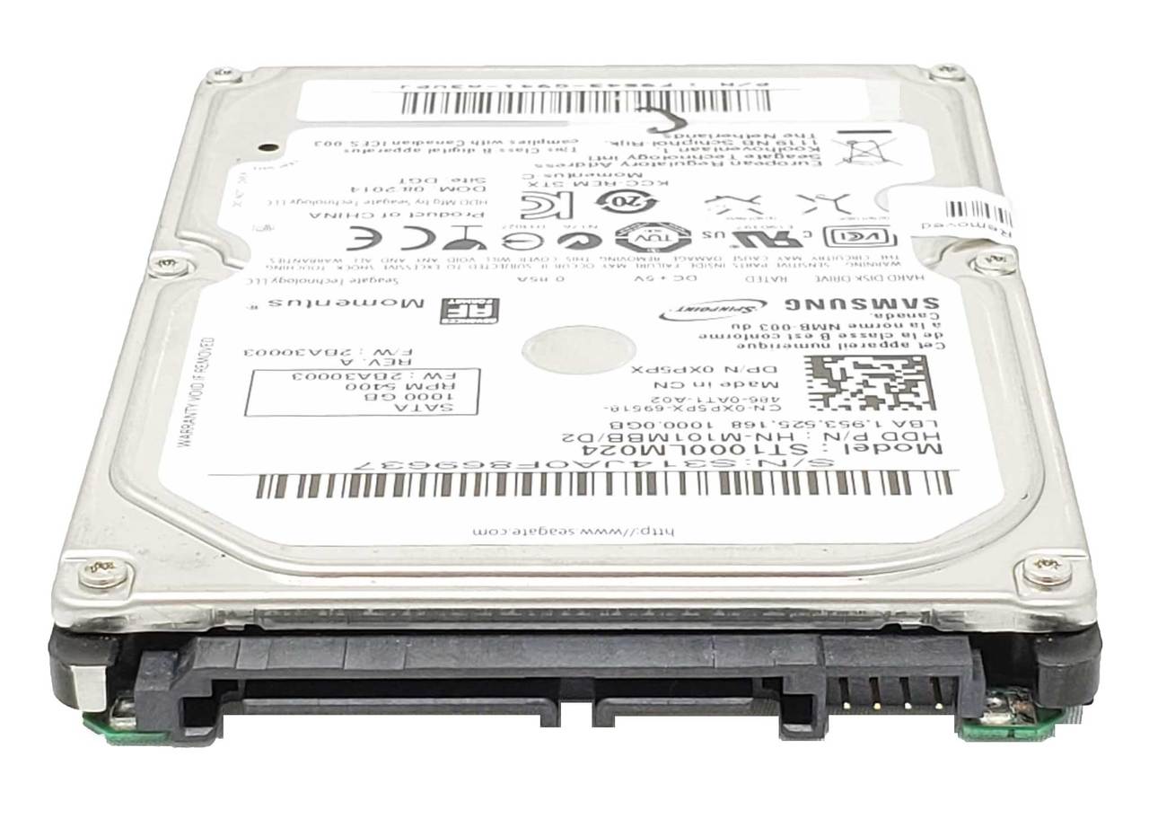 Seagate HN-M101MBB/LCP - 1TB 5.4K RPM SATA 9.5mm 2.5" Hard Drive