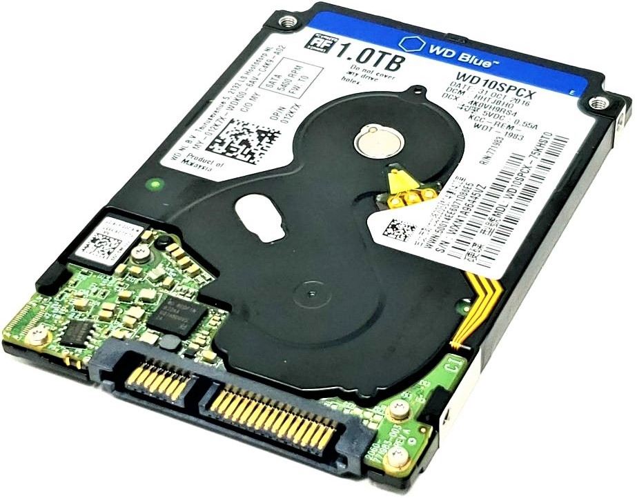Western Digital WD10SPCX-75KHST0 - 1TB 5.4K RPM SATA 7mm 2.5
