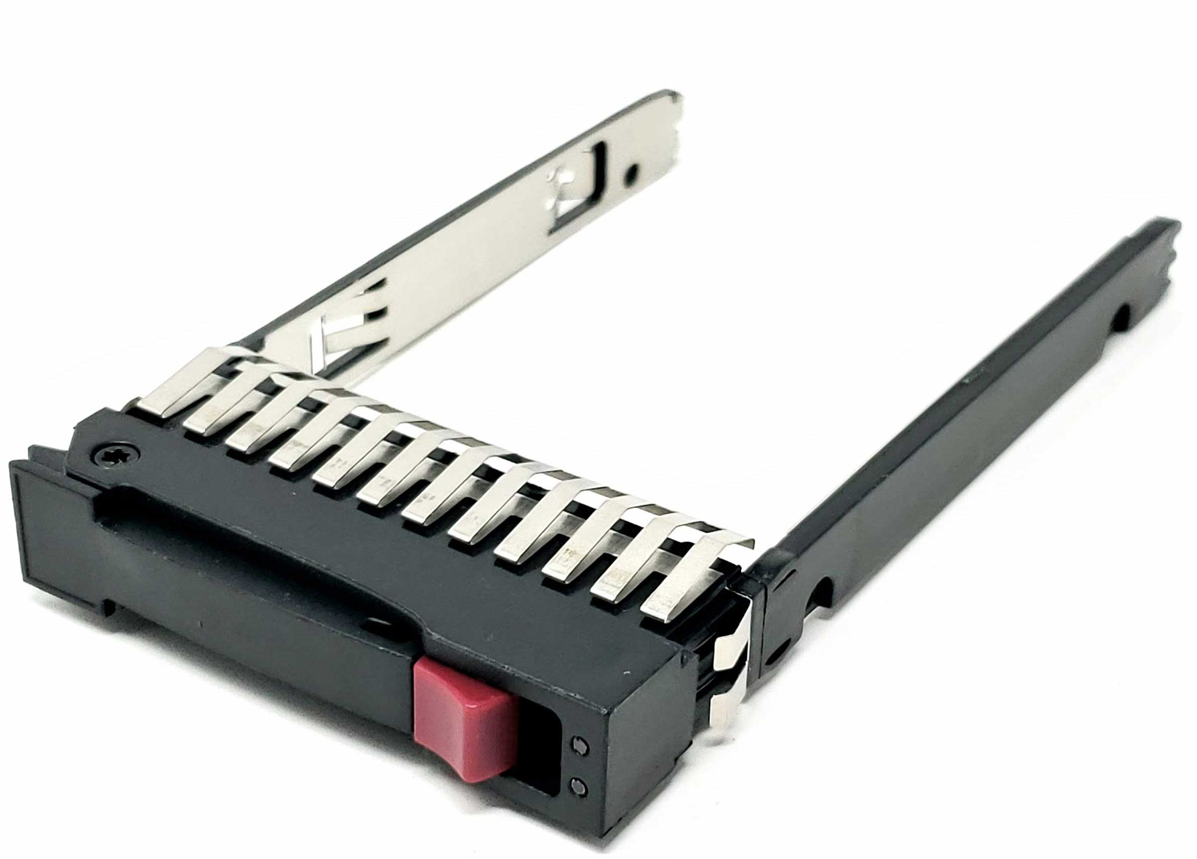 HPE 378343-002 - 2.5" SATA SAS HDD Caddy Tray for HP Proliant DL360 DL380 DL580 G5 G6 G7  - Front Side Angle