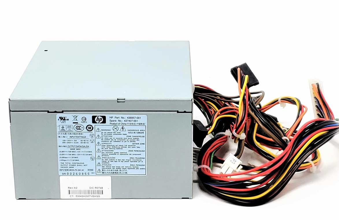 HP 460880-001 - 300W Power Supply for HP DC5700 DC5750 DC5800 DC5850 XW4550 XW4600