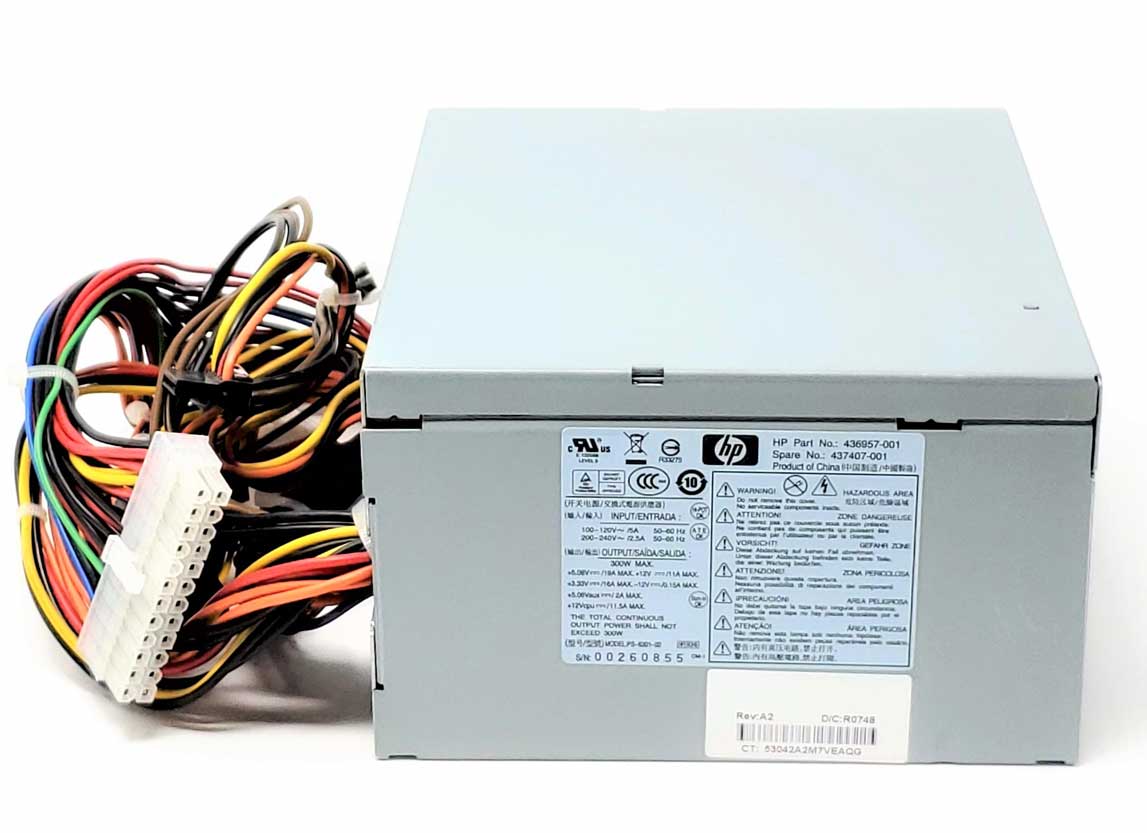 HP 460880-001 - 300W Power Supply for HP DC5700 DC5750 DC5800 DC5850 XW4550 XW4600