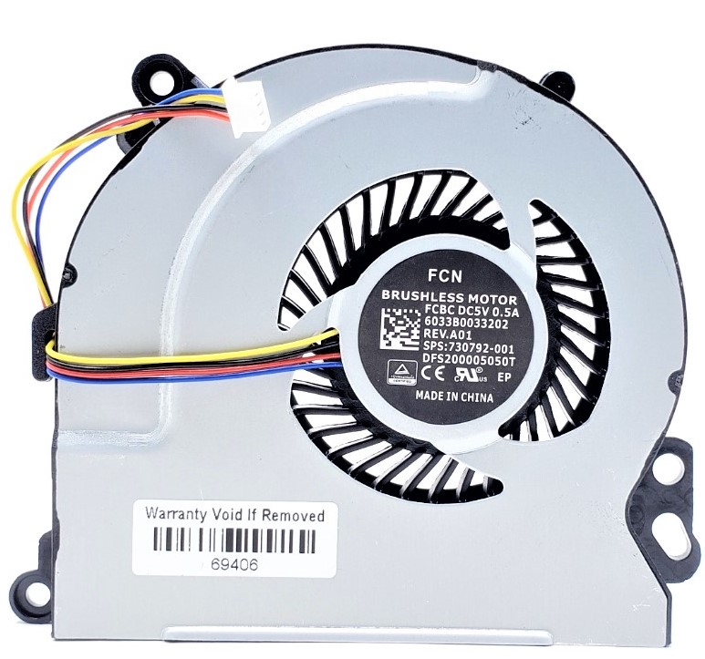 HP 720235-001 - CPU Cooling Fan for HP Envy 15 15-J 15-T Envy 17 17J 17T HP 720235-001 - CPU Cooling Fan for HP Envy 15 15-J 15-T Envy 17 17J 17T