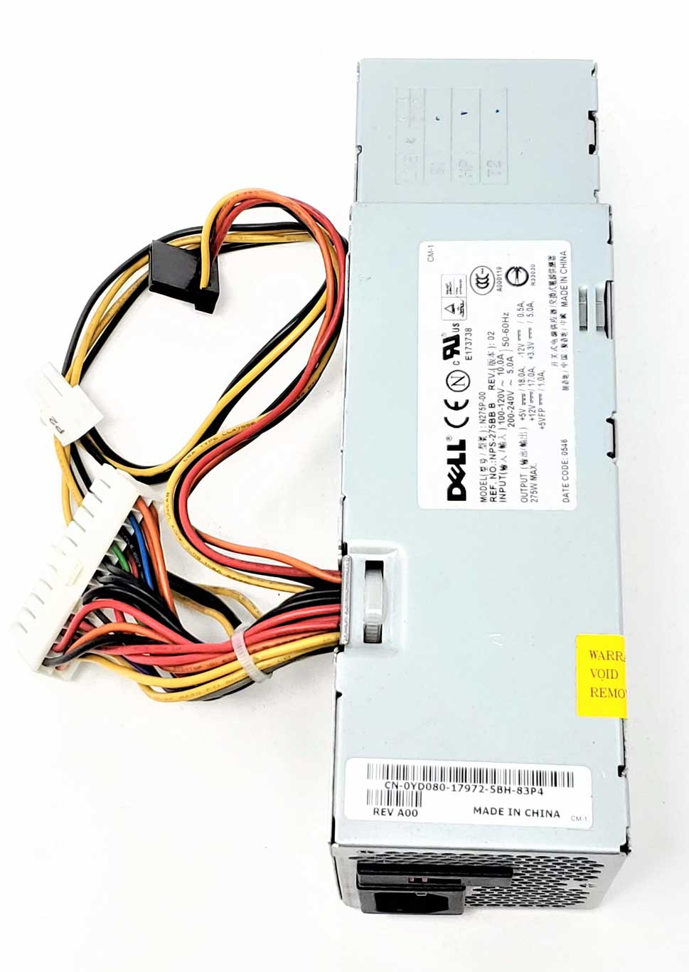 H275P-00 - 275W Power Supply for Optiplex SFF GX520 GX620 5100C, 5150C