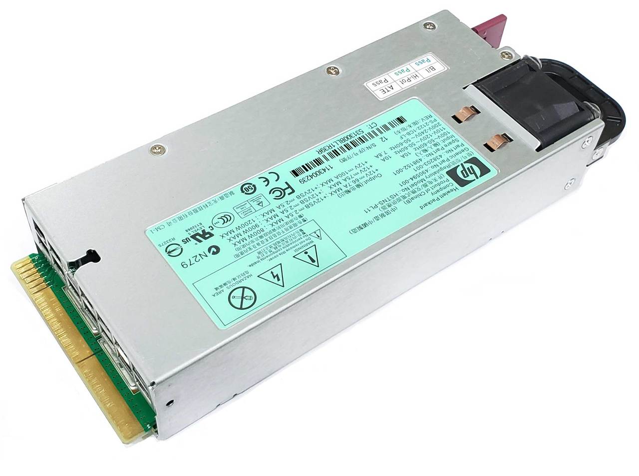 Hewlett-Packard (HP) 498152-001 - 1200W Common Slot CS Silver Hot Plug Power Supply for G6 G7 Servers