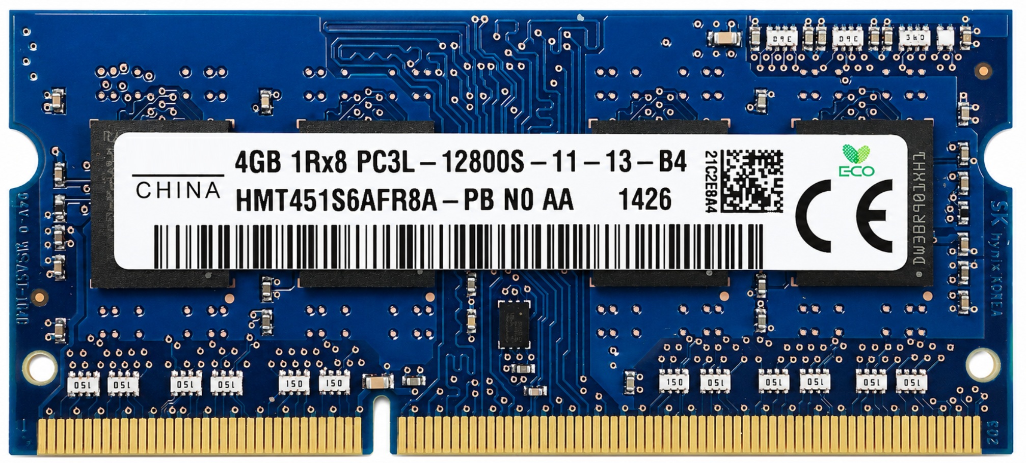 HMT451S6BFR8A-PB - 4GB (1x4GB) 1600Mhz PC3L-12800S DDR3-1600 204