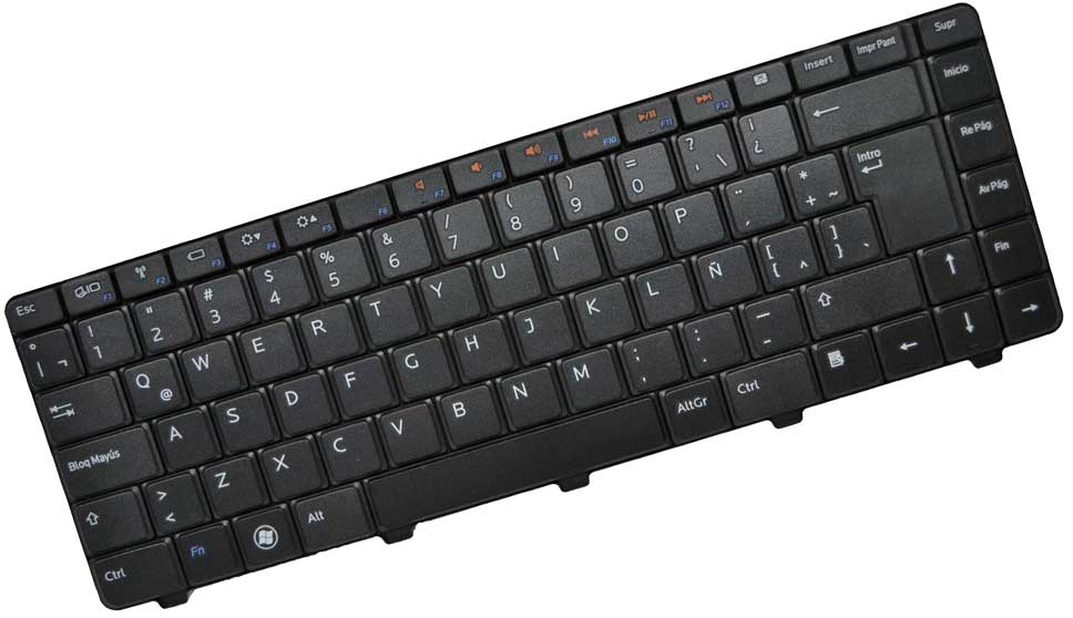 YTYM3 - Black Keyboard Spanish / LA Layout For Inspiron 14R N4010, N4030, N5030, M5030