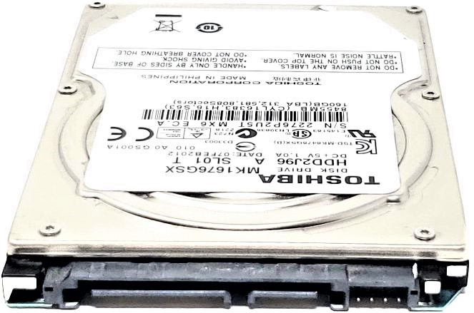 Fujitsu CA07083-B462000T - 160GB 5.4K RPM SATA 9.5mm 2.5" Hard Drive