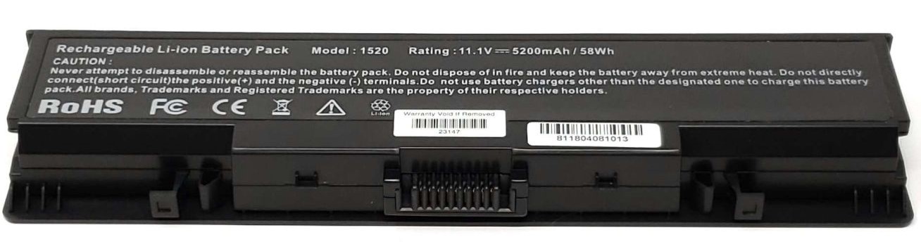 DY375 - 6-Cell Battery for Inspiron 1520 1521 1720 1721 Vostro 1500 1700