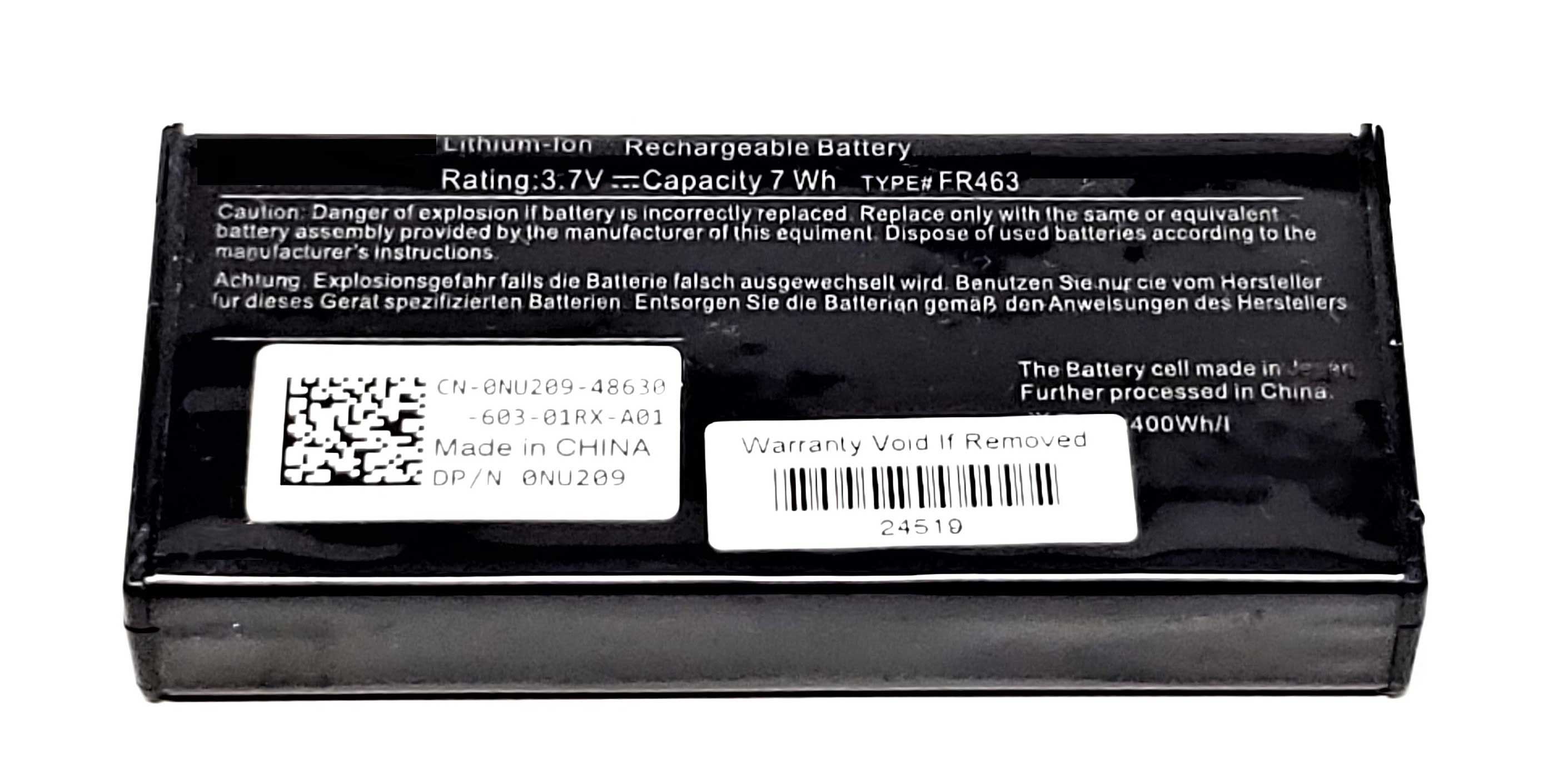 NU209 - PERC5i 3.7V Lithium Ion Battery for Raid Controller