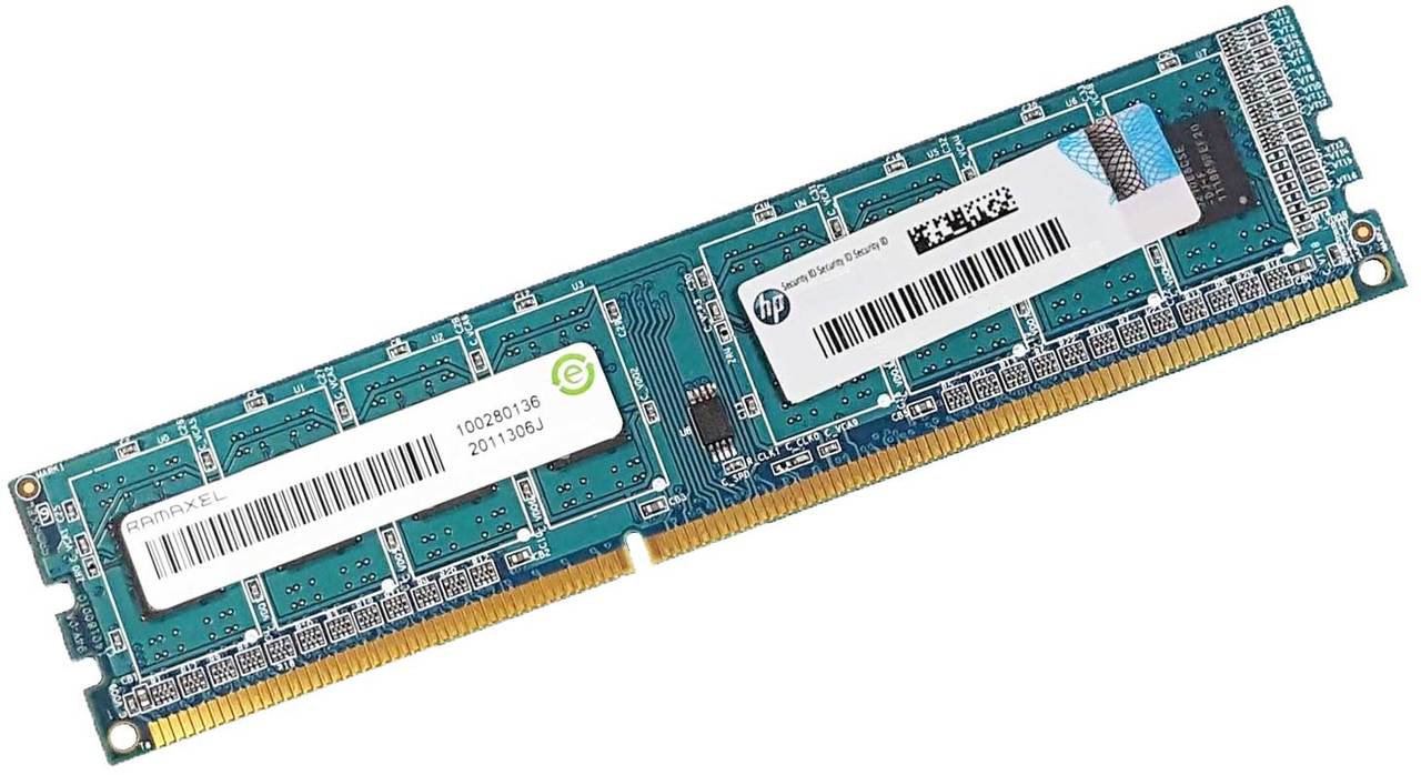 Desktop - 240-Pin DIMM: Ramaxel RMR5030MJ68F9F-1600 - 4GB (1x4GB) 1600Mhz PC3L-12800U 1.35V Low Voltage 240-Pin UDIMM Desktop Memory Ram
