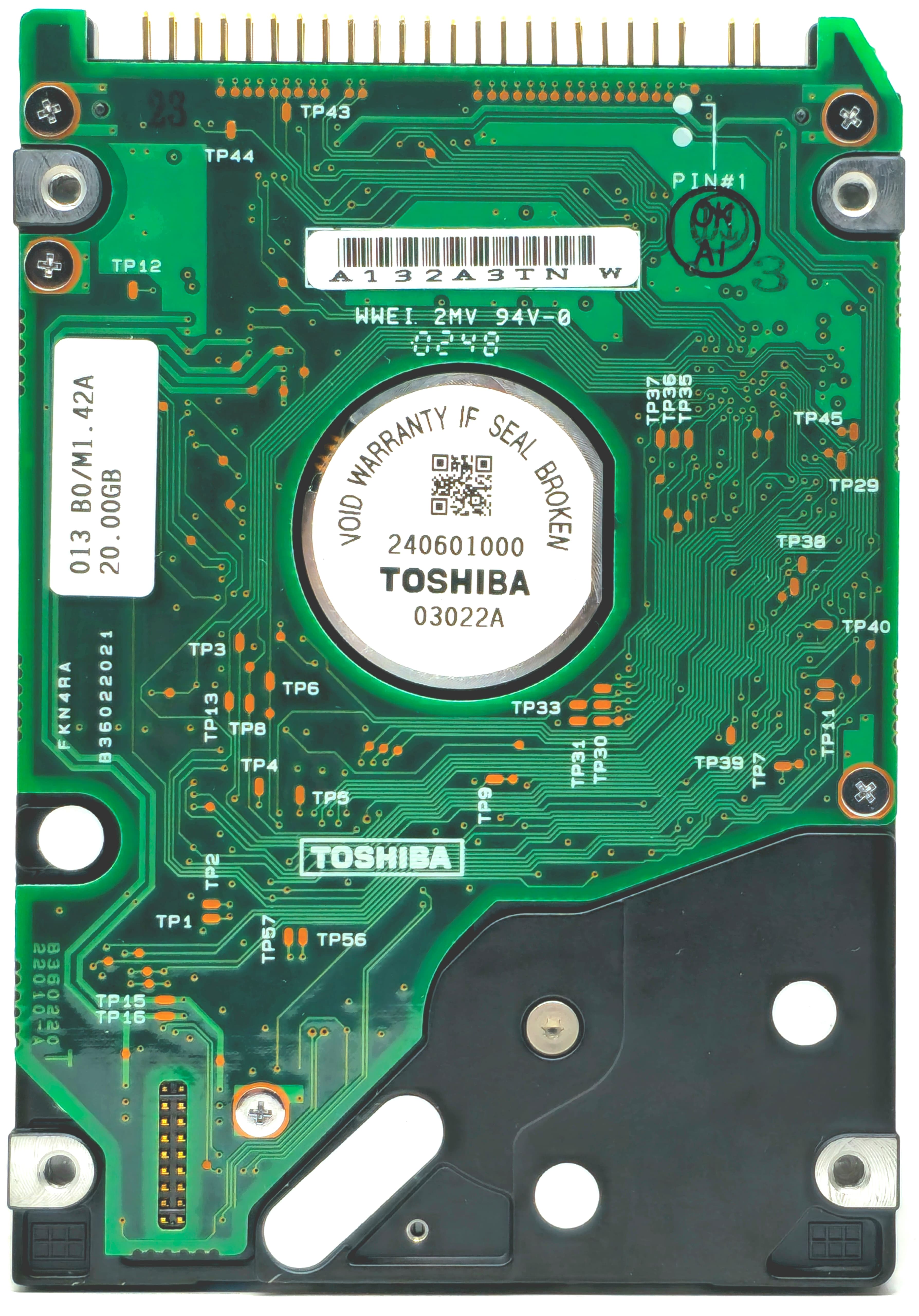 Toshiba K000810720 - 20GB 4.2K RPM IDE PATA ATA 2.5" Laptop Hard Drive