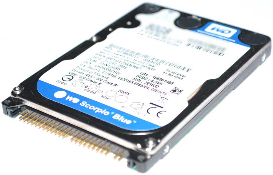 Western Digital WD2500BEVE-00WZT0 - 250GB 5.4K RPM IDE 2.5