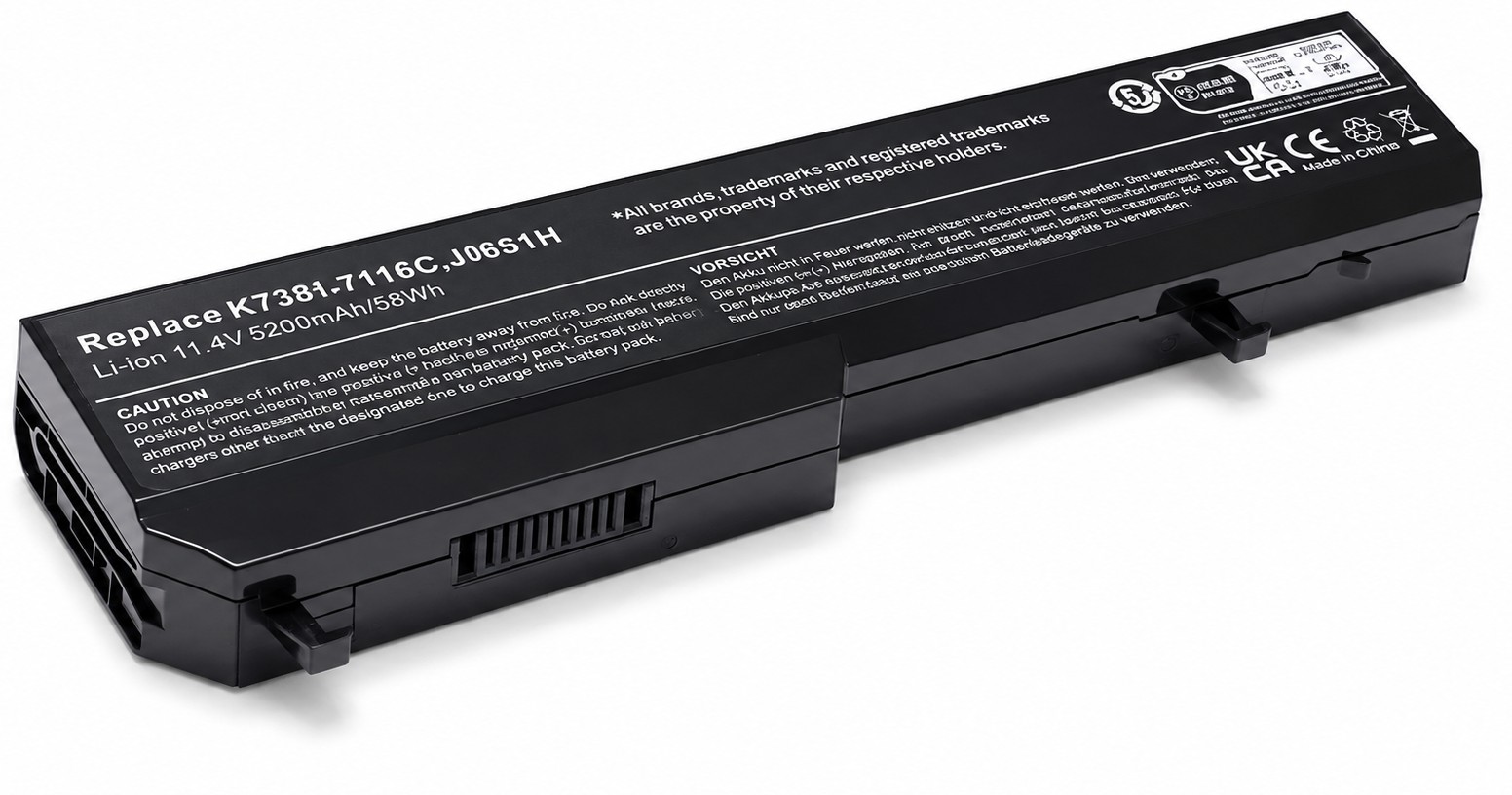 T114C - 6-Cell Replacement Battery Compatible with  Vostro 1510 1310 2510 1320