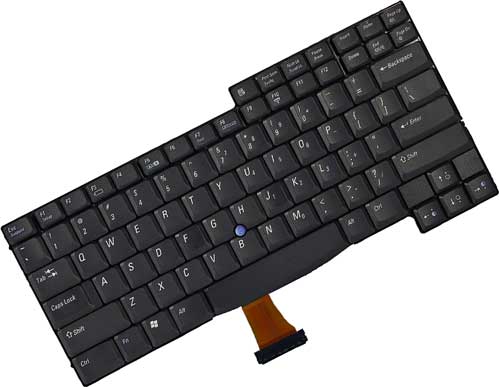 5F389 - Black Keyboard US Layout For Inspiron 4000 Series, Latitude C600 Series