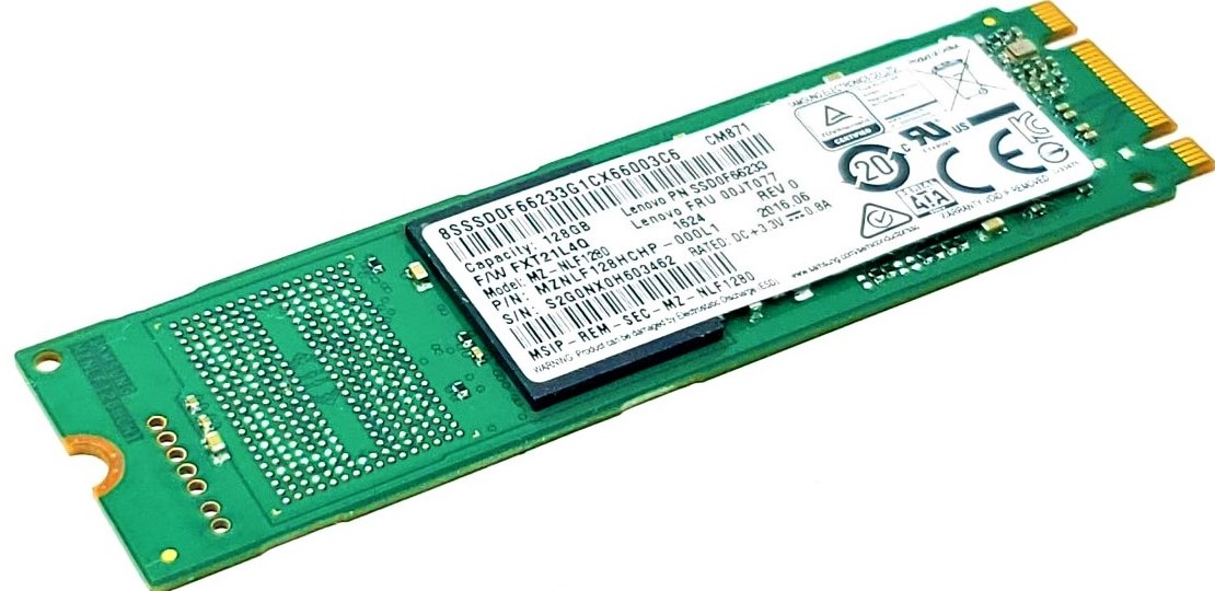 Lenovo 00UP420 - 128GB M.2 2280 SATA III NGFF Solid State SSD