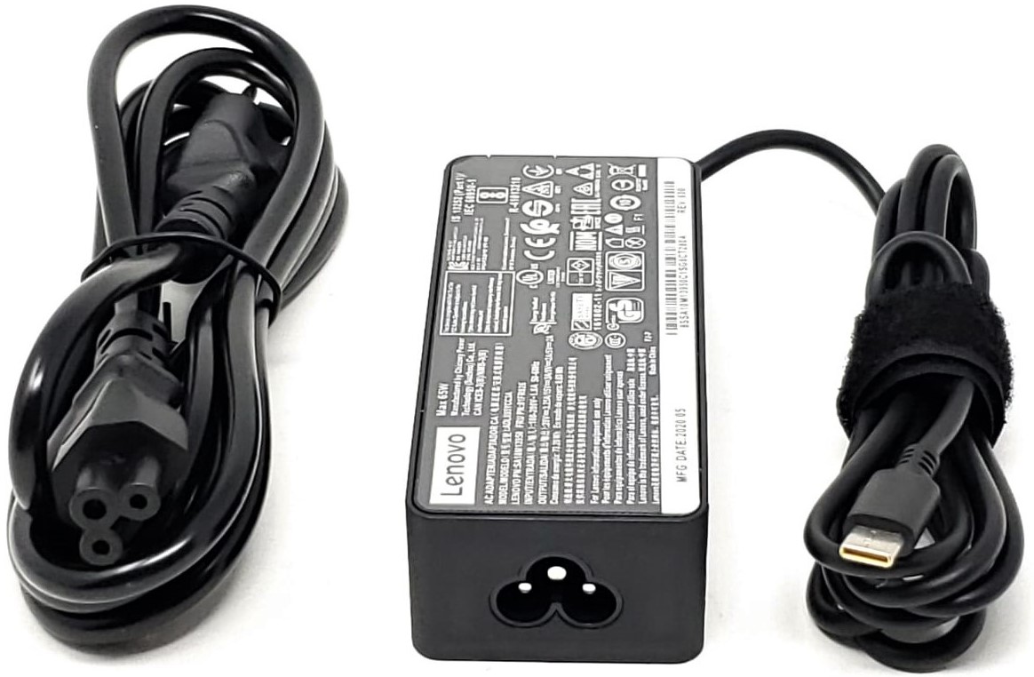 Lenovo 65W USB C AC Adapter For P/N: ADLX65YLC3A, SA10M13943, 01FR028 