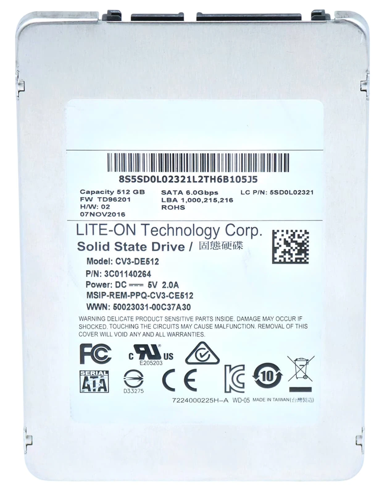 04X4471 - 512GB 6Gbps SATA III 7mm 2.5" Solid State SSD