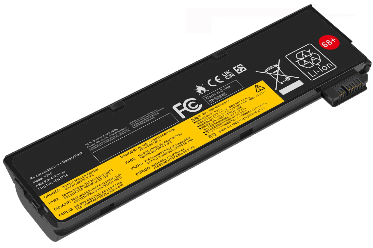 0C52862 - 6-Cell 68+ Battery Compatible with ThinkPad T440 T550 T560 W550s X240 X250 X260 X270 S440 S540 L450