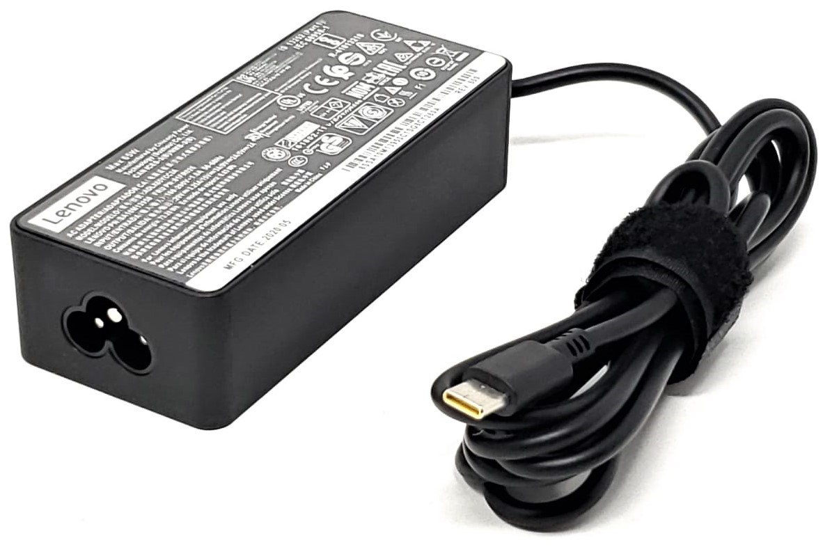 New Original 65W AC Adapter w/ USB Style Tip for Lenovo Thinkpad X1 Carbon,  Edge Series & Yoga Ideapad 11, 13