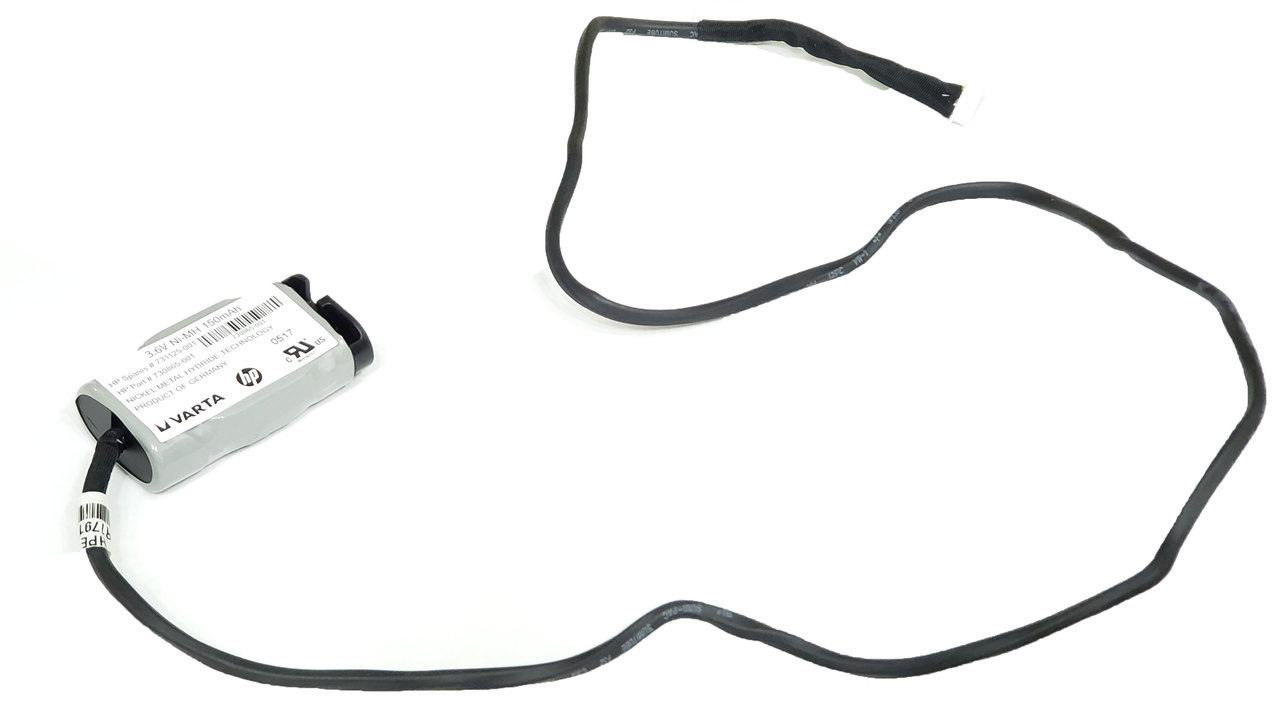 HP 730865-001 - 3.6V Ni-MH 150mAh Battery with 24" Cable for DL580 Gen9 Server