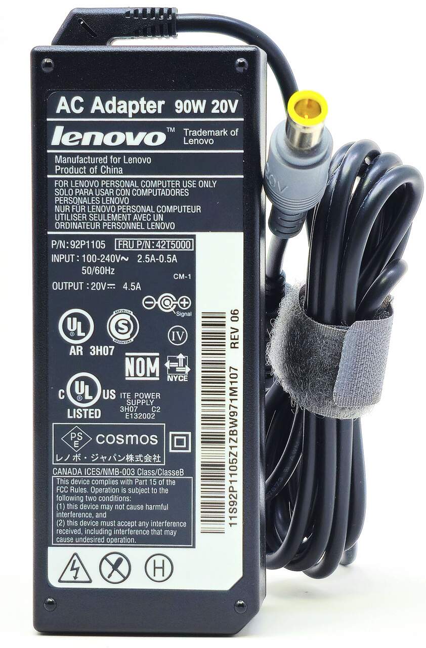 ADLX90NLT3A - 90W 20V 4.5A 5.5mm Tip AC Adapter for Thinkpad ADLX90NLT3A - 90W 20V 4.5A 5.5mm Tip AC Adapter for Thinkpad