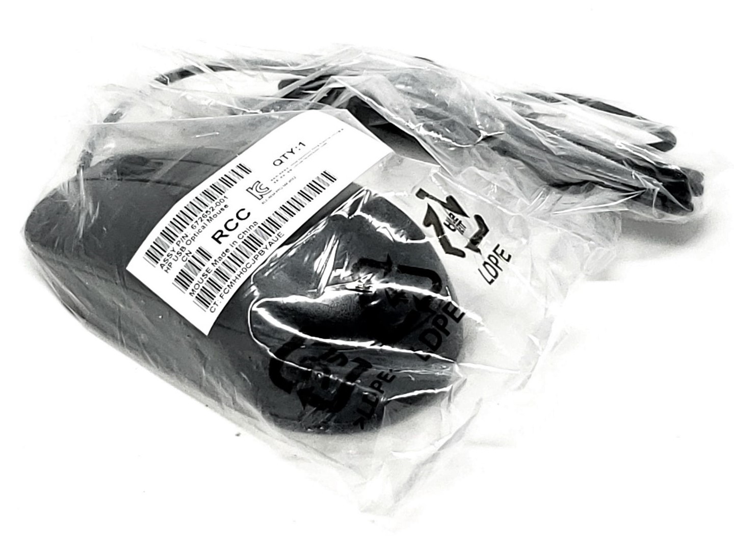HP 674316-001 - USB Optical 2-Button Wired Scroll Mouse - CPU Medics