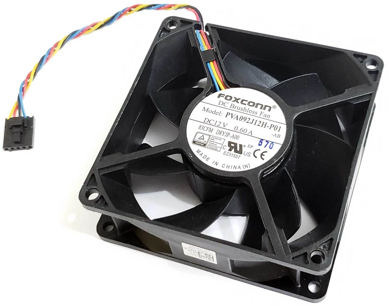 D8YJP - 92x32mm Case Cooling Fan for Optiplex XE2 Mini-Tower MT