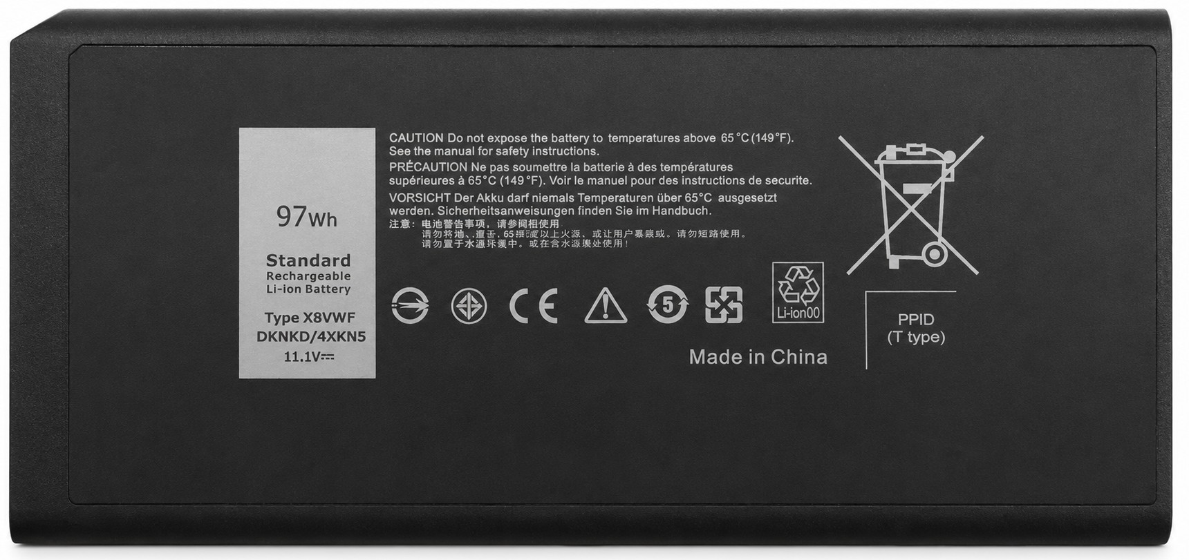 453-BBBE - 9-Cell Replacement Battery Compatible with Latitude 14 Rugged 5404 Rugged Extreme 7404