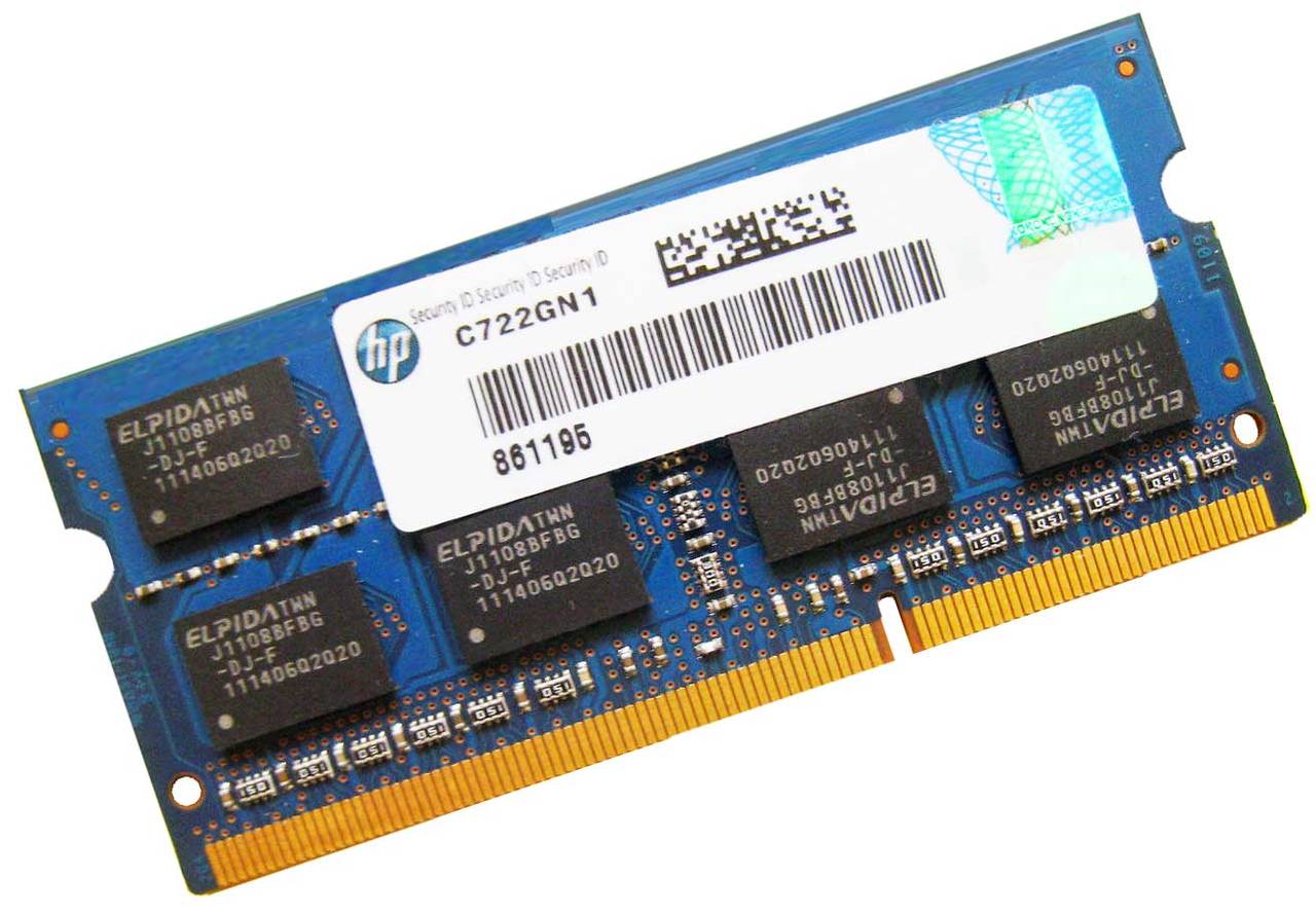 Micron MT8KTF51264HZ-1G6E1 - 4GB (1x4GB) 1600Mhz PC3L-12800S DDR3-1600  204-Pin SODIMM Laptop Memory Ram - CPU Medics