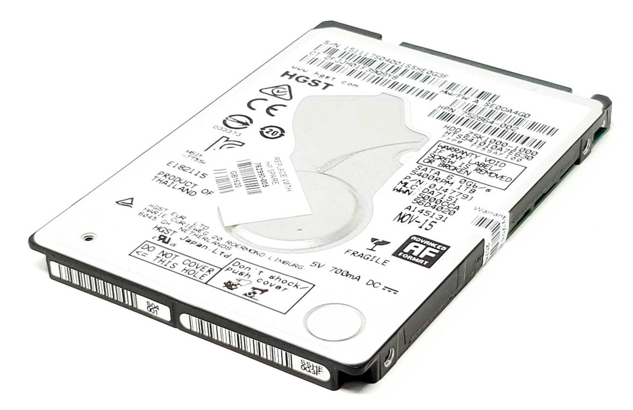 HP 762990-001 - 1.0TB SATA hard disk drive - 5,400 RPM, 7mm form