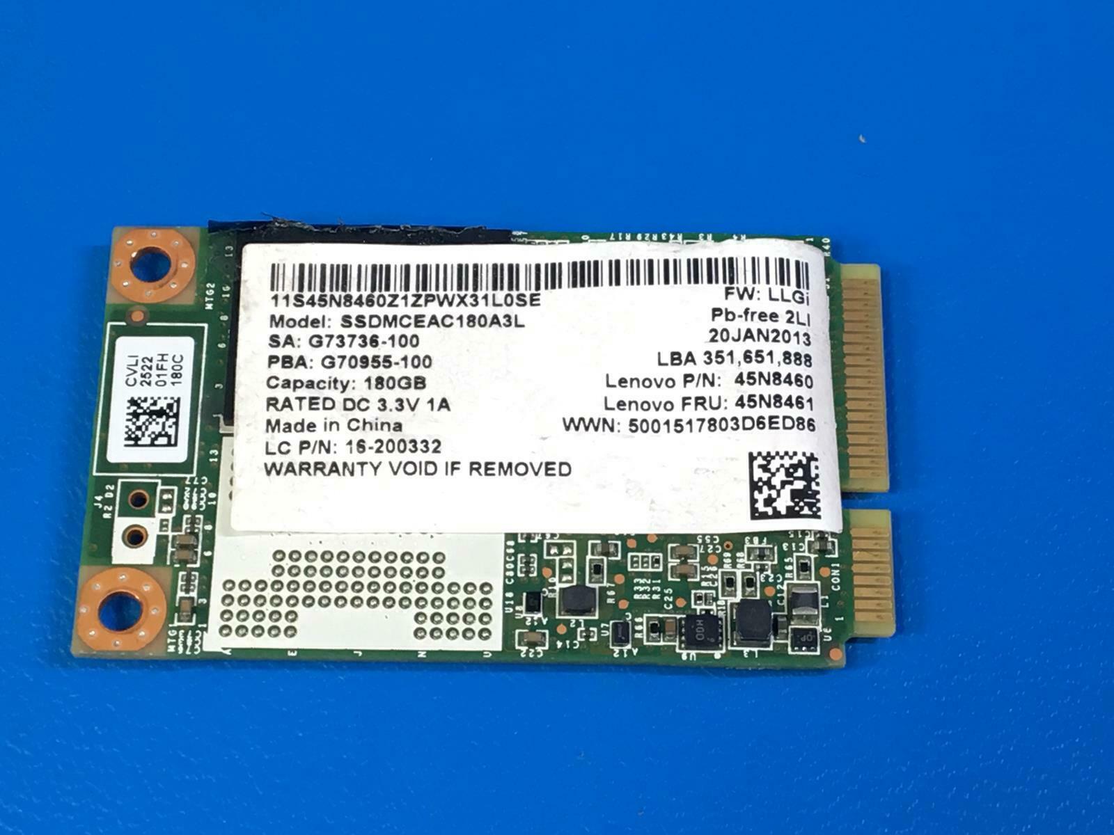 HP D9Z42AV - 180GB 6Gb/S mSATA Mini PCI-E Solid State SSD