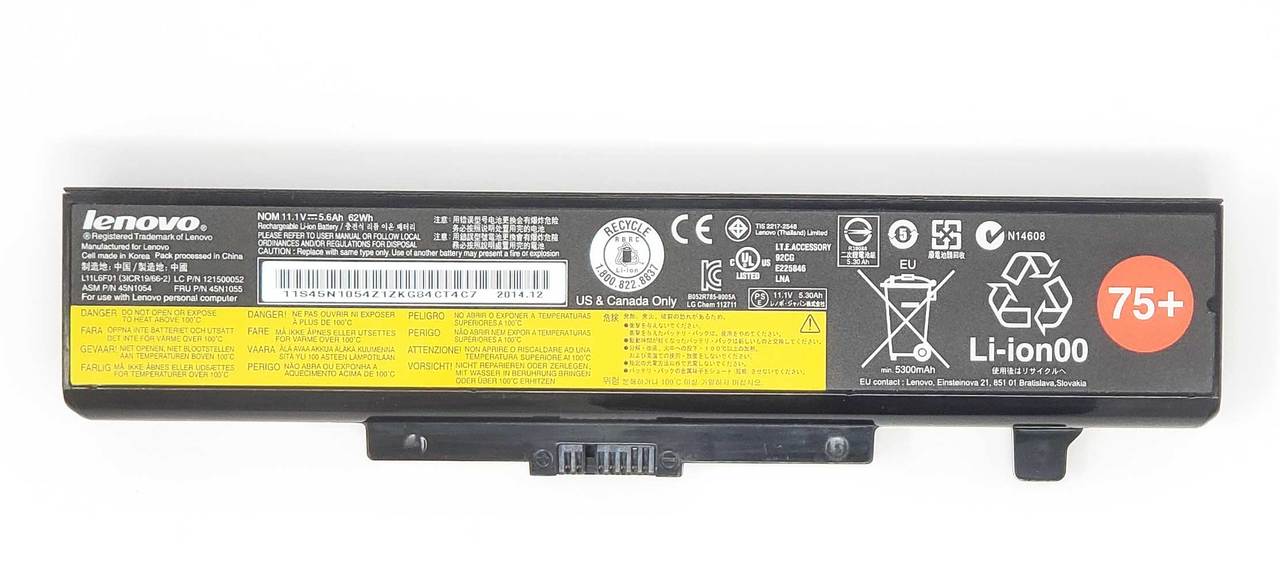 L11S6F01 - 62Whr Battery 75+ for IdeaPad G480 G580 G585 Y480 Y580