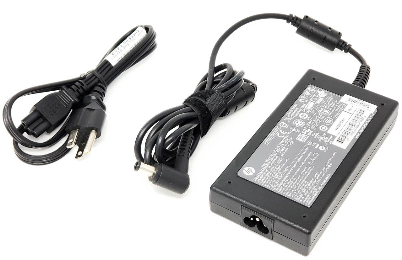 HP 801637-001 - 120W 19.5V 6.15A 7.4mm x 5.0mm Right Angle Tip AC Adapter for HP Envy Pavilion AIO Touchsmart