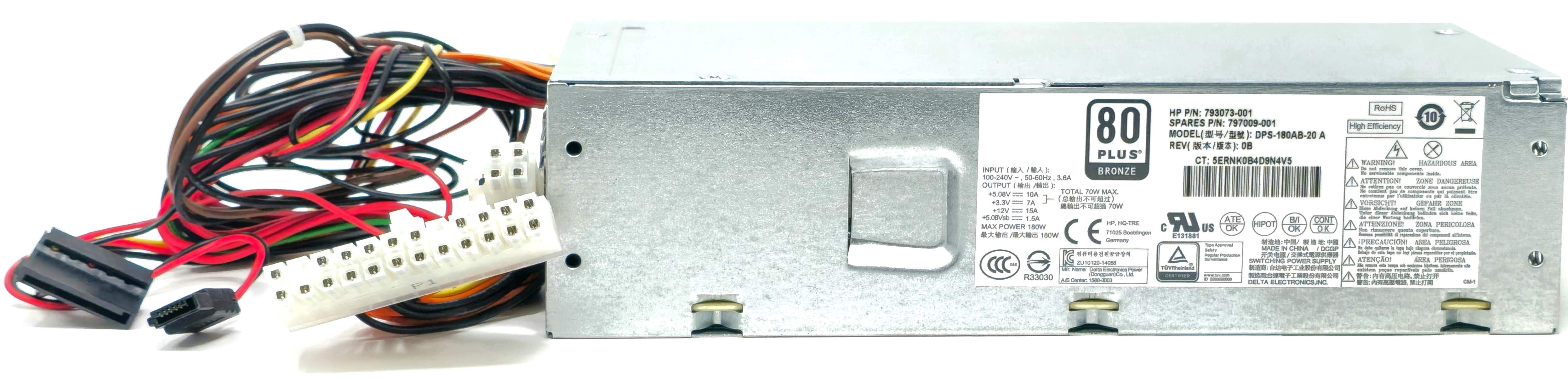 HP PS-4181-7 - 180W Chasan SFF E-Star Bronze Power Supply