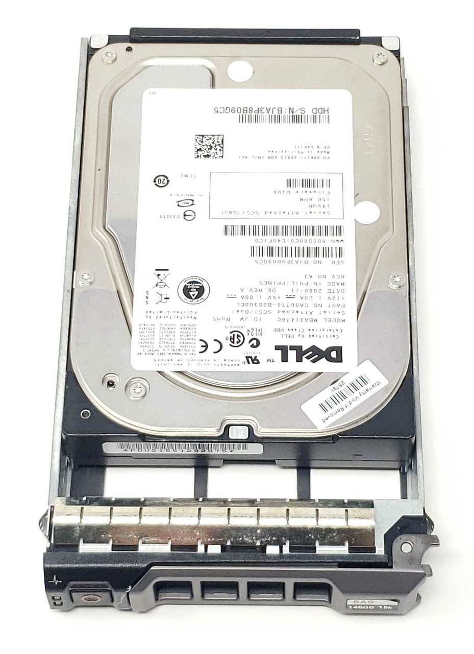 MBA3147RC - 146GB 15K 3Gb/s SAS 3.5" LFF Hard Drive for PowerEdge 1950 2900 2950 MD1000 MD3000