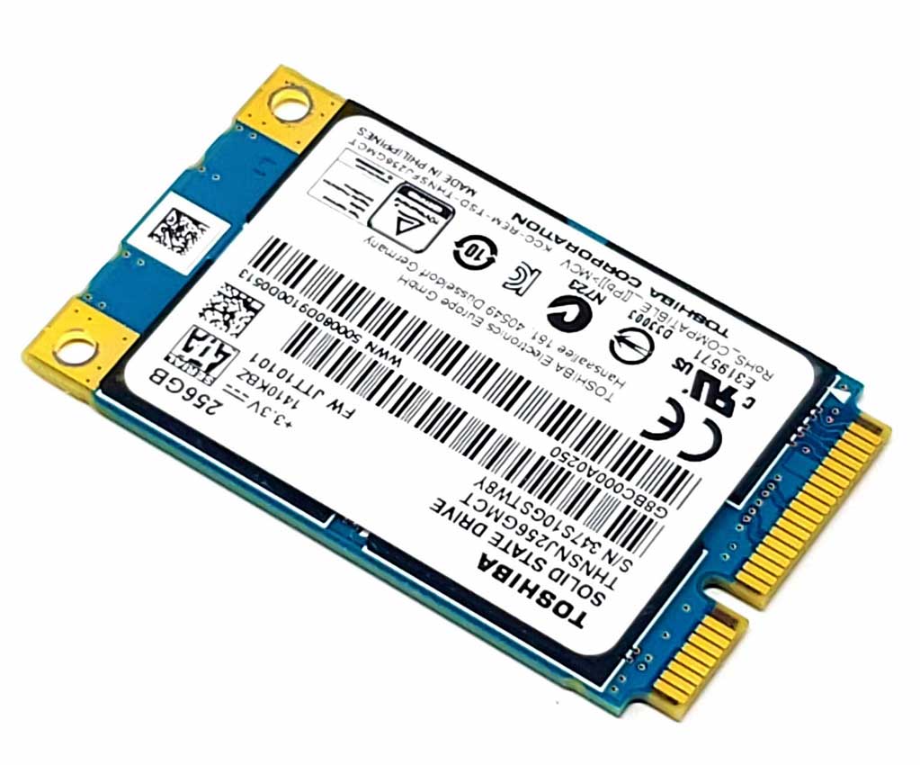 Toshiba THNSNS256GMCP - 256GB 6Gb/s mSATA MLC Solid State SSD