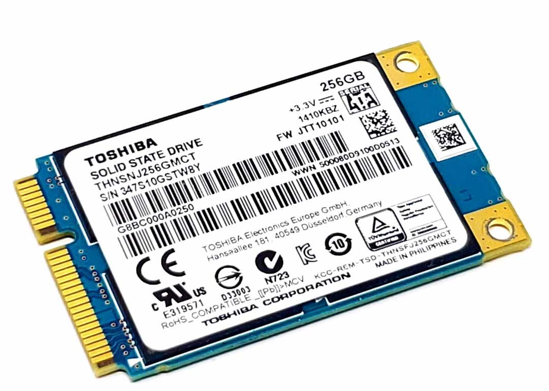 Toshiba THNSNS256GMCP - 256GB 6Gb/s mSATA MLC Solid State SSD