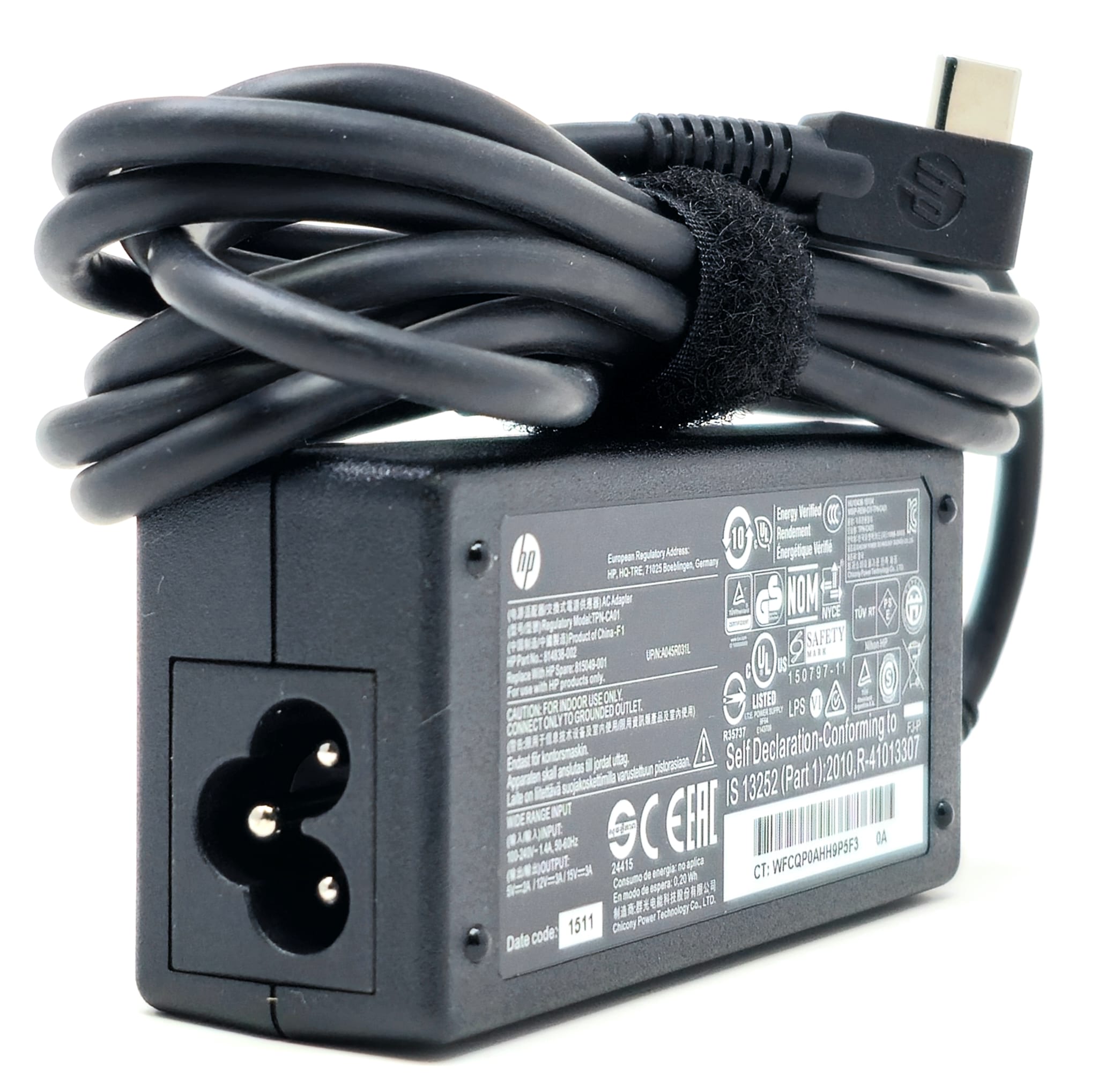860210-850 original HP chargeur USB-C 45 watts 