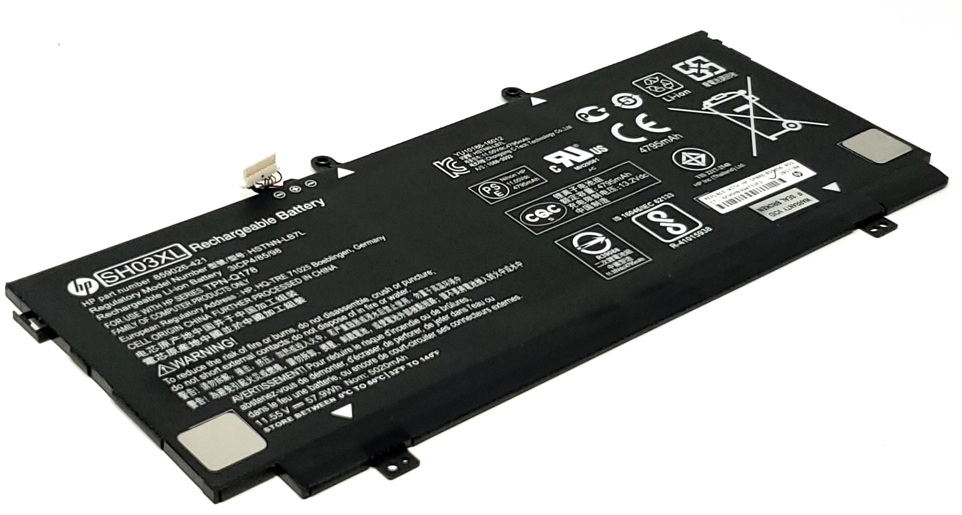 Hp 855 Assy Batt 3c 58wh 5 02ah Li Soxl Pl